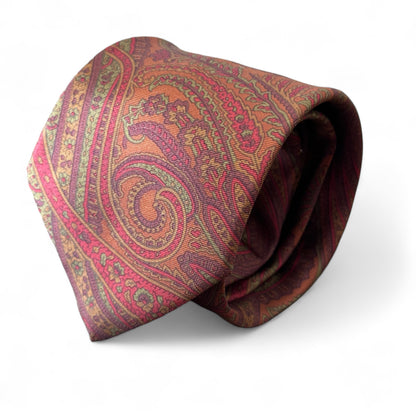 Cravatta paisley seta naturale